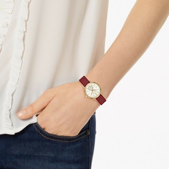 NWT MICHAEL KORS Women\'s Petite Portia Leather MK2751 Watch